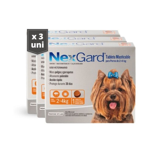 Nexgard Para Perros 2 a 4Kg - x3unidades Nexgard Para Perros 2 a 4Kg - x3unidades
