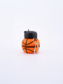 BOTELLA PELOTA BASKET SILICONA NARANJA
