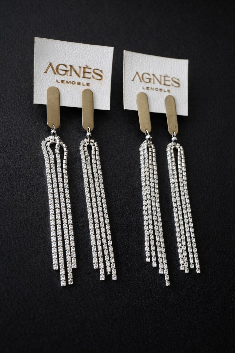 Serpentine Earrings XL Plateado