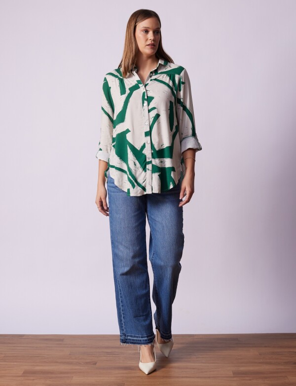 Camisola Print MULTI/VERDE