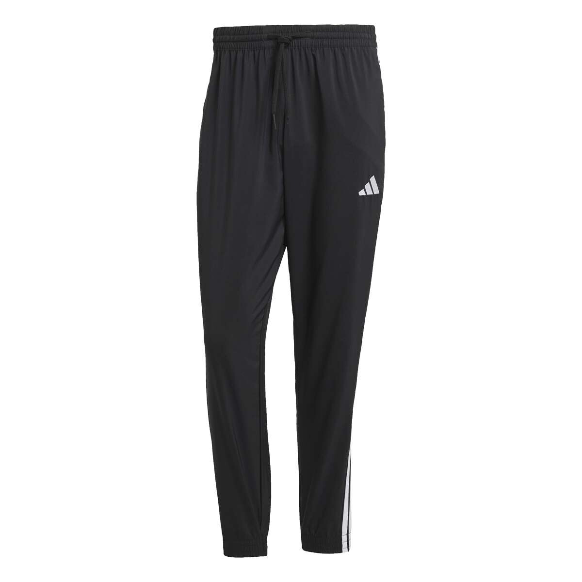 Pantalón Largo Essentials Woven 3 bandas de Hombre - Negro 