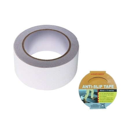 Cinta Antideslizante Excelente Calidad Rollo 5mts X 5 Cms Blanco