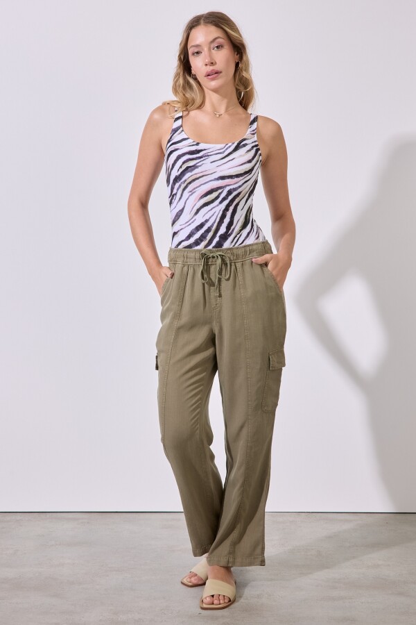 Pantalon Cargo OLIVA