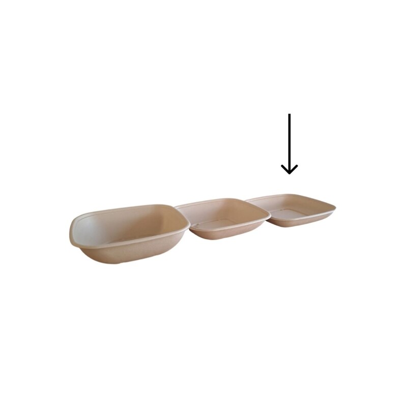 BOWL BAGAZO CUADRADO 215.5*215.5*37mm 24oz - 50 UDS (BOW5018) Bowl Bagazo Cuadrado 215.5*215.5*37mm 24oz - 50 Uds (bow5018)