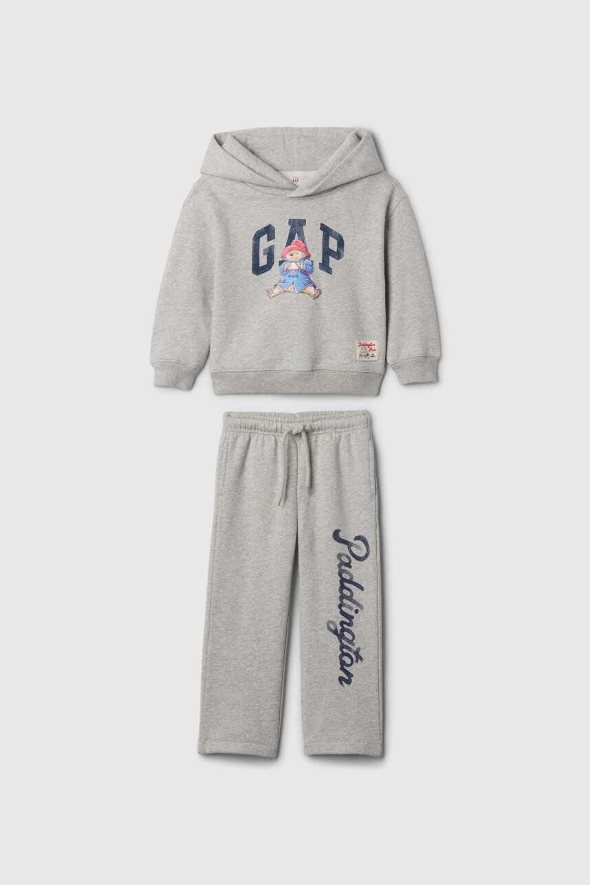 Set Canguro Y Pantalón Deportivo Toddler Niño Light Heather Grey