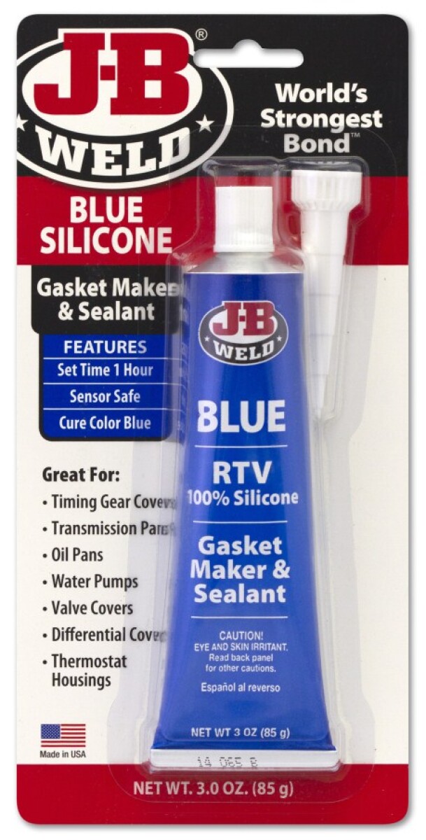 QUIMICOS VARIOS - SILICONA ADHESIVA FORMA JUNTA AZUL 85GRS JB WELD 