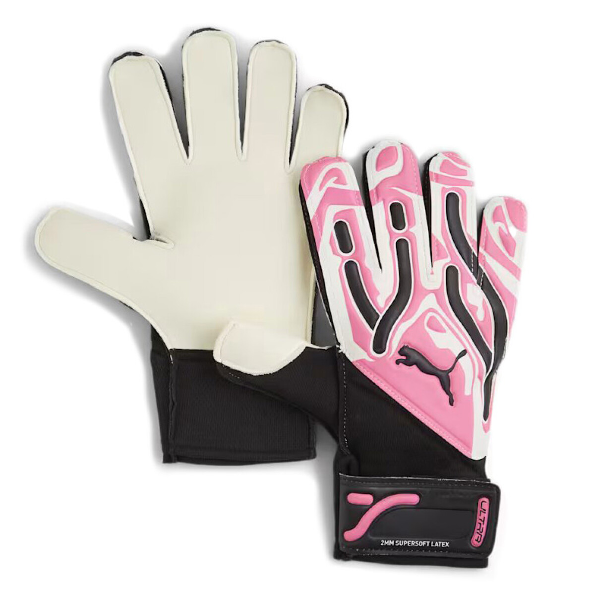 Guantes Puma Golero Ultra - Blanco - Rosa - Negro 