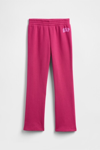 Pantalón Deportivo Logo Bootcut Niña Cerise