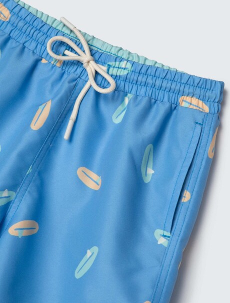 SHORT INFANTIL ESTAMPADO CELESTE