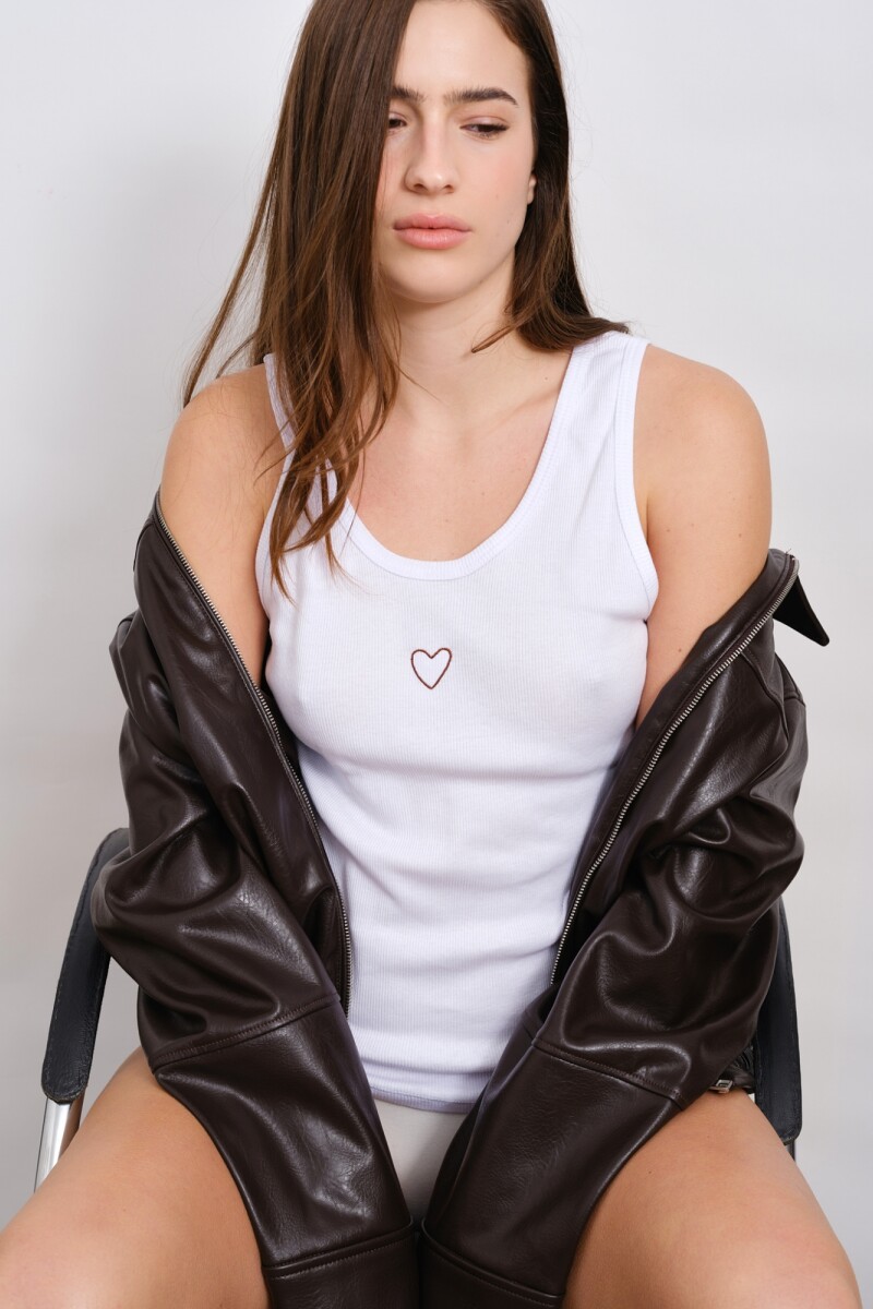 Musculosa de Rib Roma Blanco