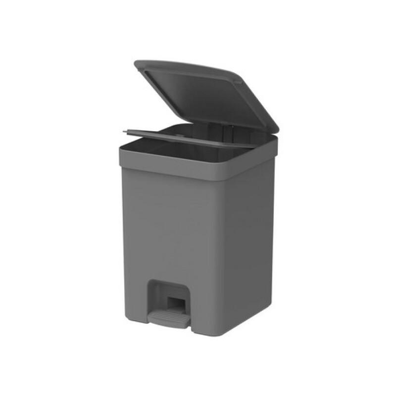 Papelera con pedal 12L Gris