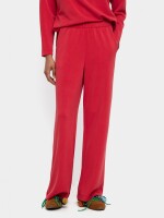 Pantalón Con Cintura Elástica Tacto Suave rojo
