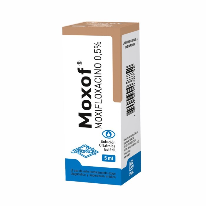MOXOF SOLUC. OFTALMICA CJ X 5 ML. única