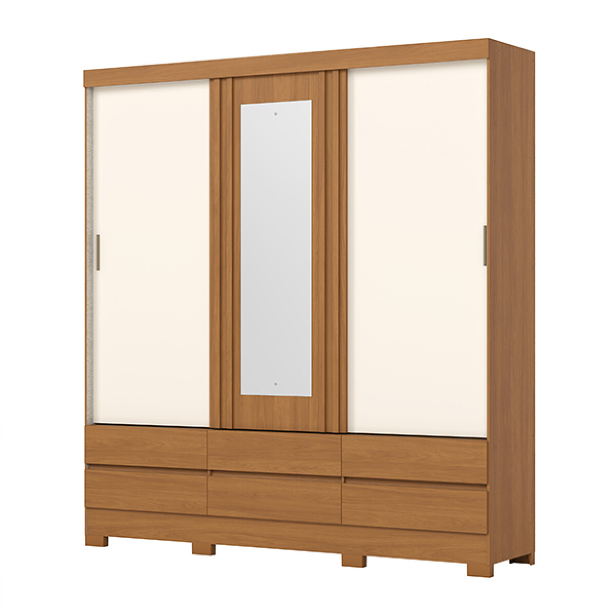 Ropero Henn Flex BE427 3 Puertas Cinamomo Off White 