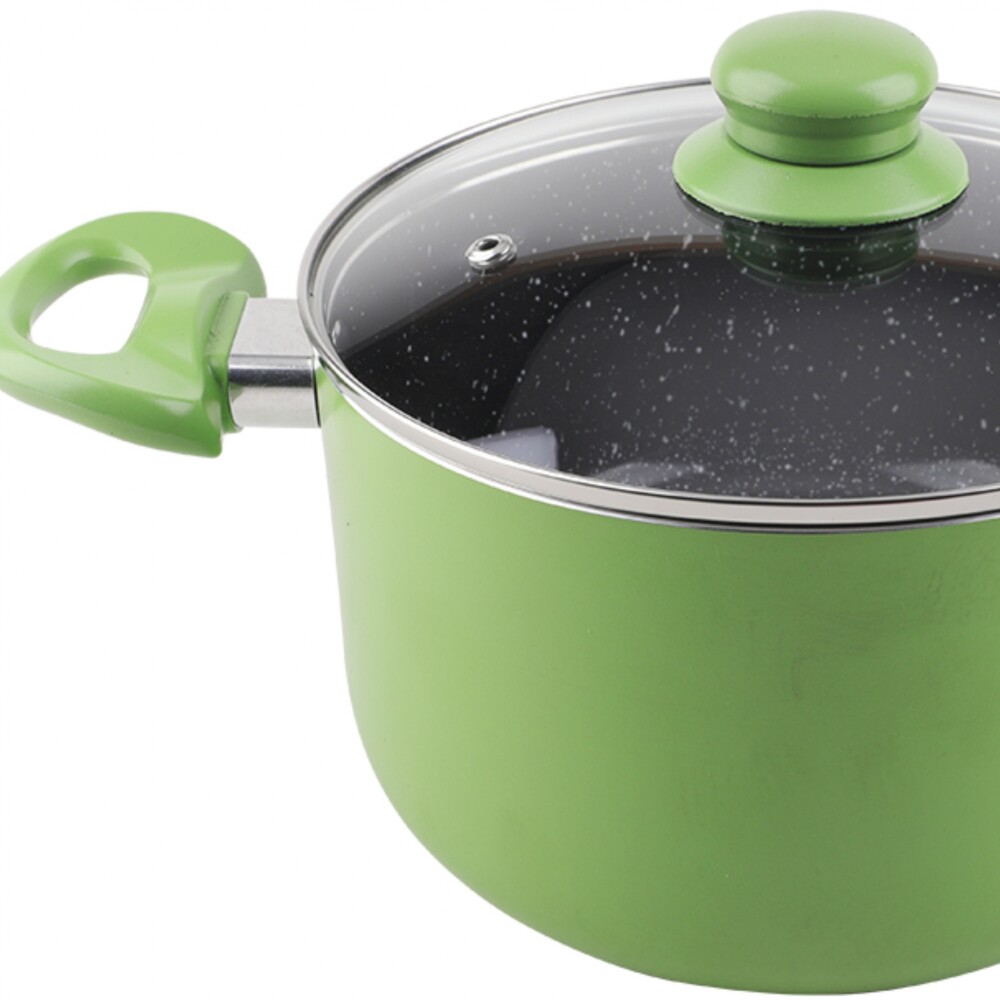 Cacerolas c/tapa 18m - Verde Cacerolas c/tapa 18m - Verde