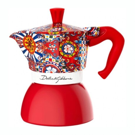 BIALETTI INDUCTION DG 4 POCILLOS Cafetera Italiana BIALETTI Moka Induction Edición Dolce Gabbana Capacidad 4 Pocillos -Red