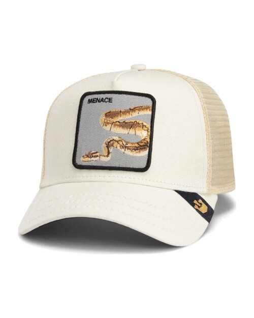 Gorra Goorin Bros Trucker Baseball - Menace Serpiente Beige Gorra Goorin Bros Trucker Baseball - Menace Serpiente Beige