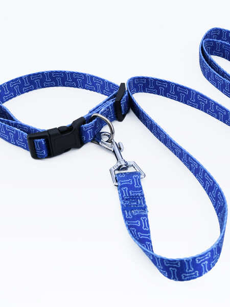 SET COLLAR Y CORREA HUESOS ESTAMPADO 1
