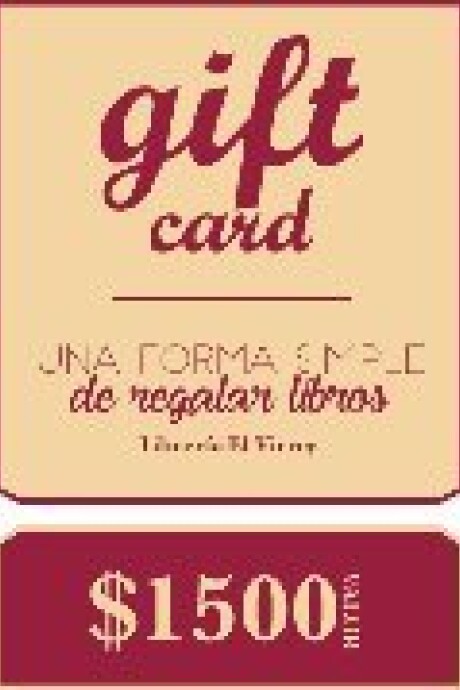 GIFT CARD VIRTUAL $1500 GIFT CARD VIRTUAL $1500