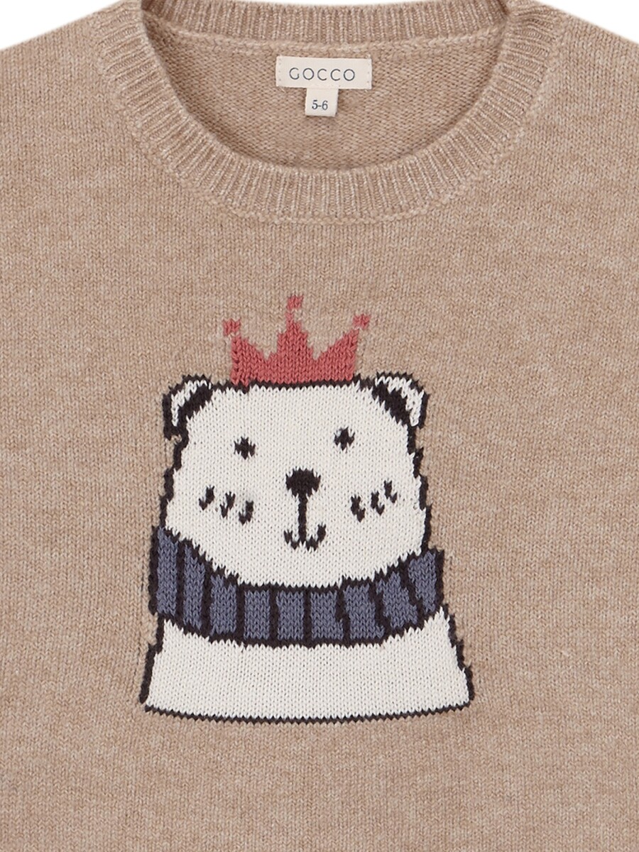 Jersey Con Intarsia Arena Melange