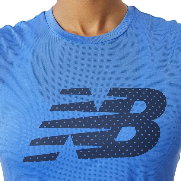Remera New Balance Graphic Accelerate Azul