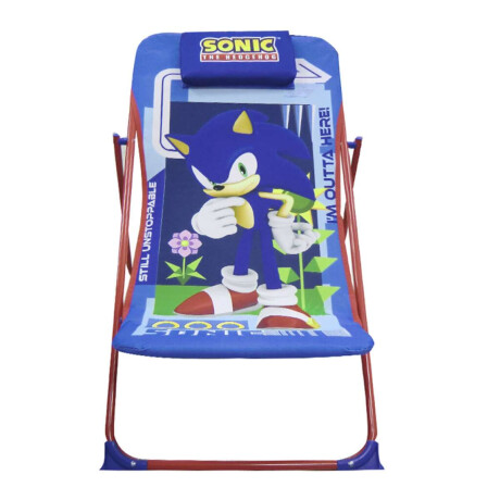 Silla Reposera Sonic 3 Niveles Y Broche Seguridad Azul