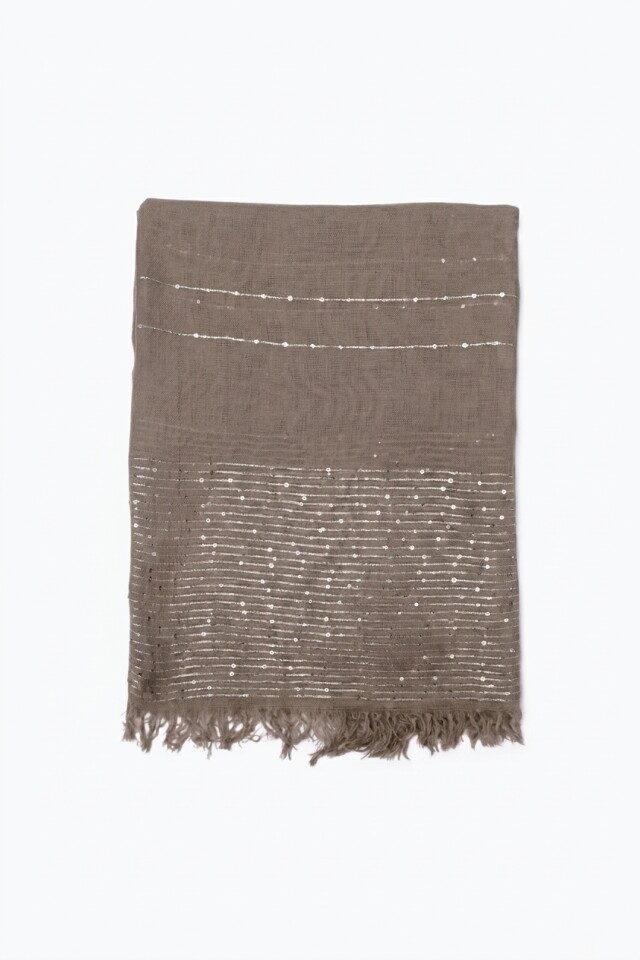 Pashmina brillos topo
