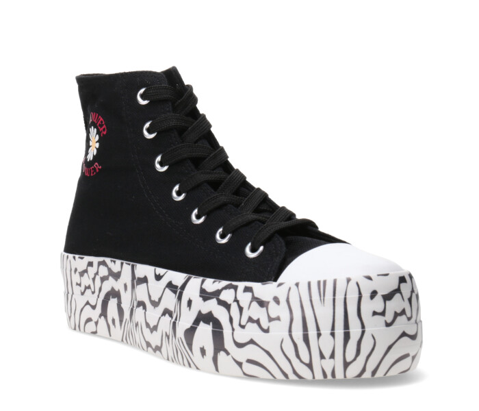 Deportivo LOPY con plataforma estampada Black