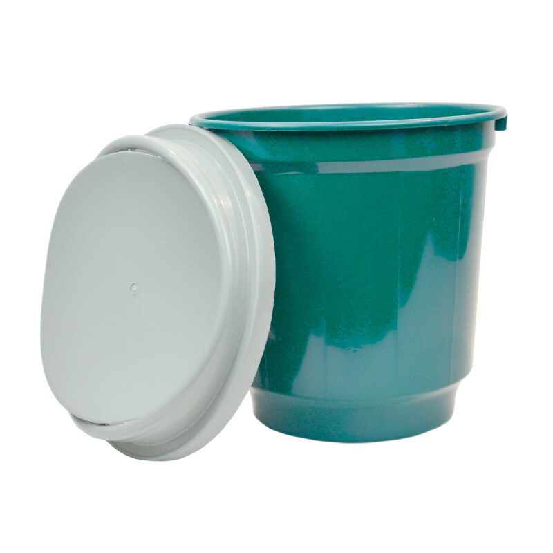 Basurero de plástico con tapa vaivén 20 lts COLORES SURTIDOS