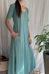 Vestido largo Lake Turquesa