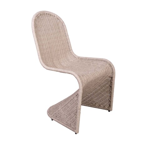 SILLA DE COMEDOR RATTAN-Y-METAL NATURAL-BEIGE BILLY