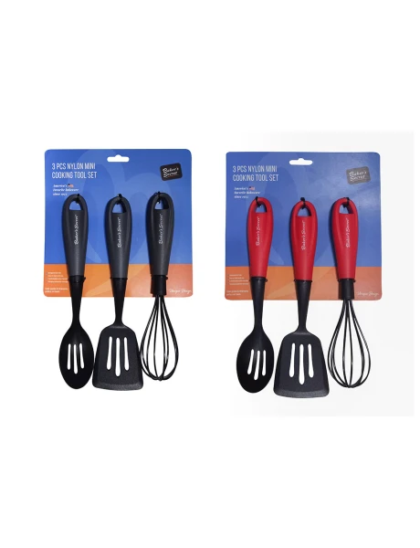 SET 3 MINI UTENSILIOS COCINA NYLON SET 3 MINI UTENSILIOS COCINA NYLON