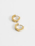 Aros Argollas Premium Silver Argollas De Acero Quirurgico - Dorado