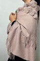 PASHMINA CASHMERE CON P.P CONEJO IVORY