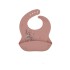 Babero Silicona Platinum Flores Kikkaboo Rosa