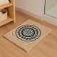 Alfombra 40x60cm AZUL Y NATURAL