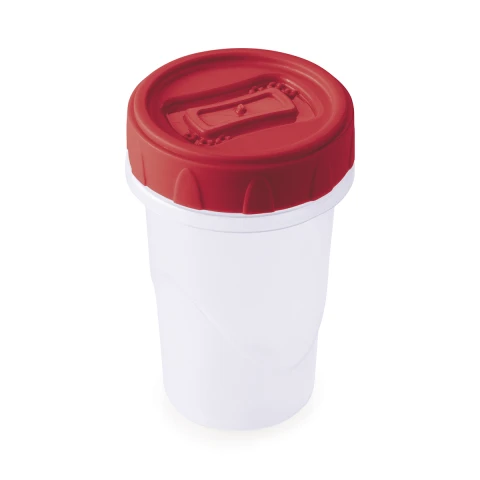 Recipiente Plástico Cilíndrico 90 ml ROJO
