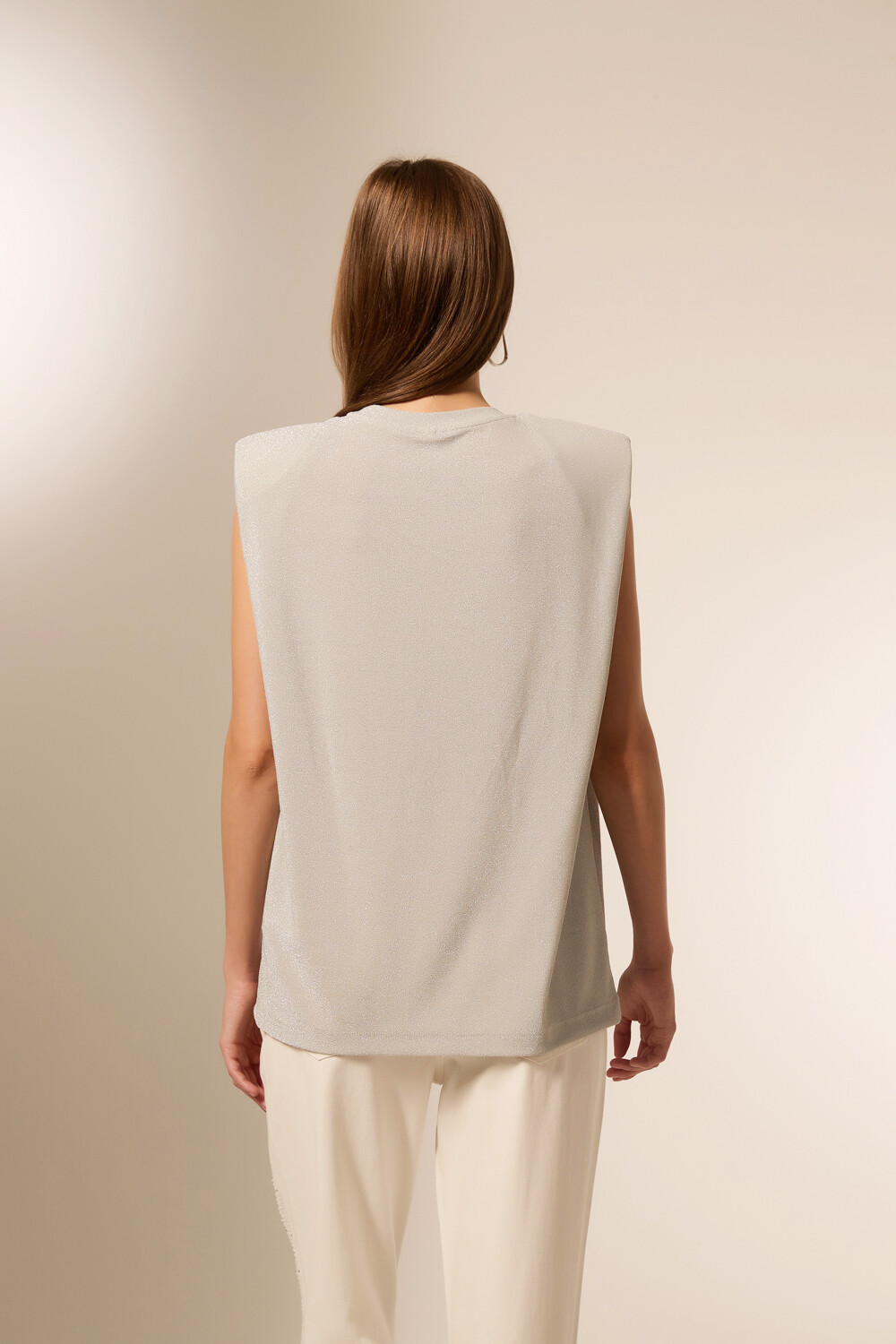Remera Micaeli Plateado