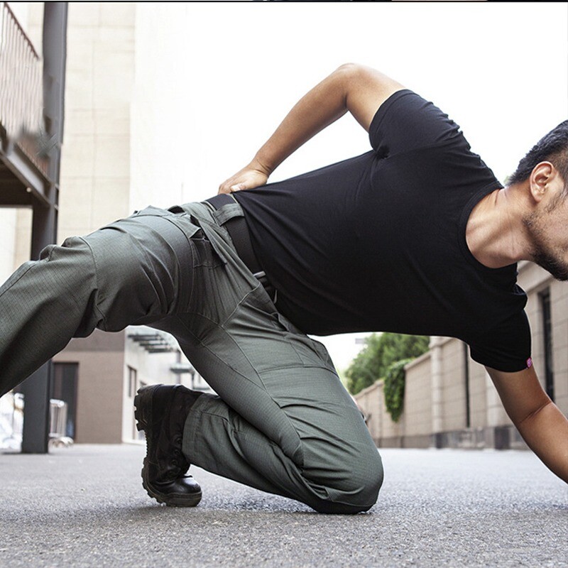 Pantalón Tácticos Anti Desgarro Reforzado Impermeable verde