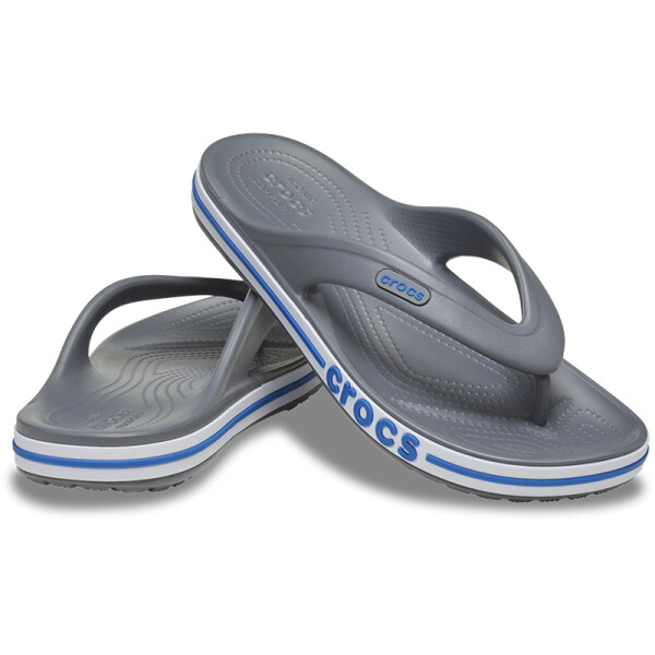 Ojotas Crocs Bayaband Flip Gris