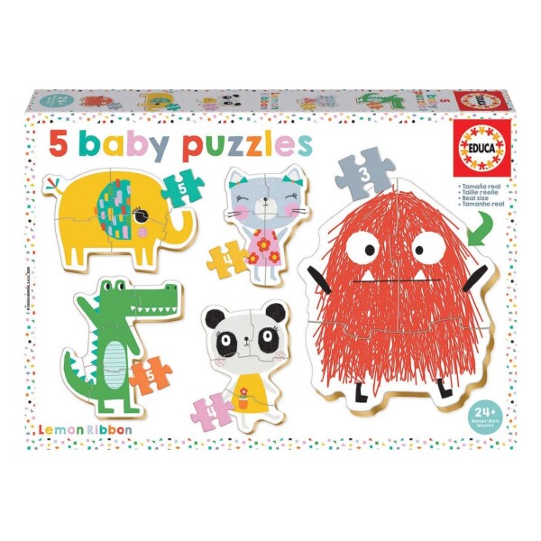 Set Puzzle Lemon Ribbon Bebes Rompecabezas Infantil Educa — Atrix