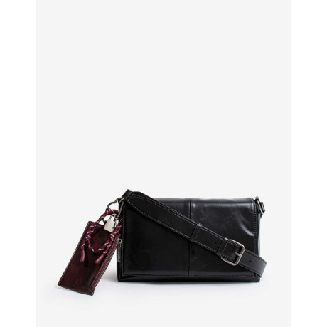 Cartera Formato Bandolera Con Tachas Negro