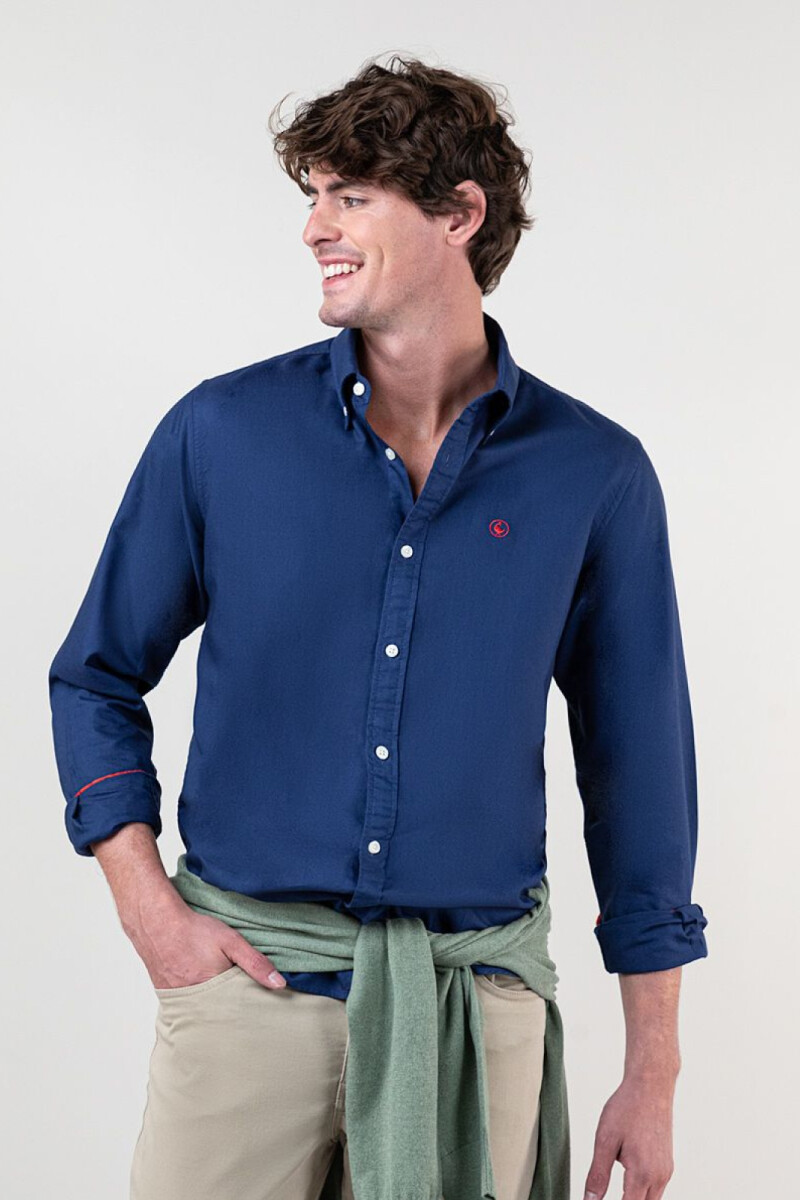 Camisa Garment Dyed Marino
