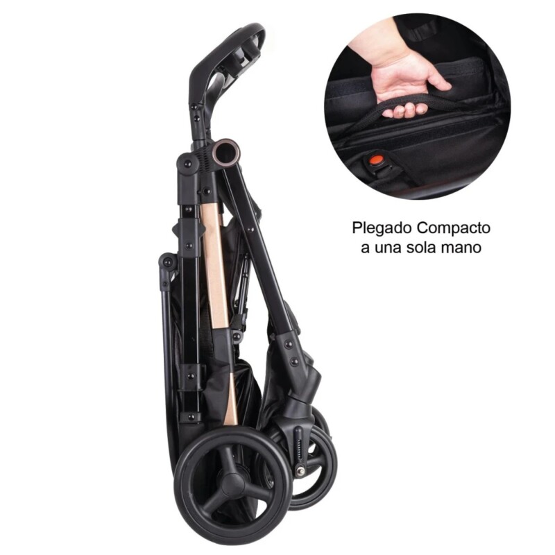 Coche CITY, Manillar Reversible, plegado sencillo y compacto, NEGRO Coche CITY, Manillar Reversible, plegado sencillo y compacto, NEGRO