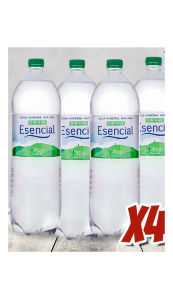 AGUA ESENCIAL 2.0 LTS SIN GAS (FUNDA X 4) 