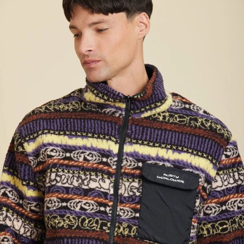 Campera Arnau ( Sherpa ) Rusty reversible Amarillo