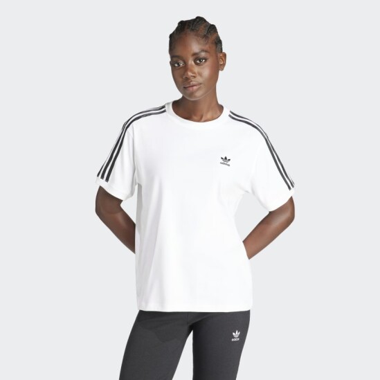 Remera Adidas 3 Rayas Blanco