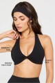 Top Pureluxe Plunge Low Impact Bra Mujer Black