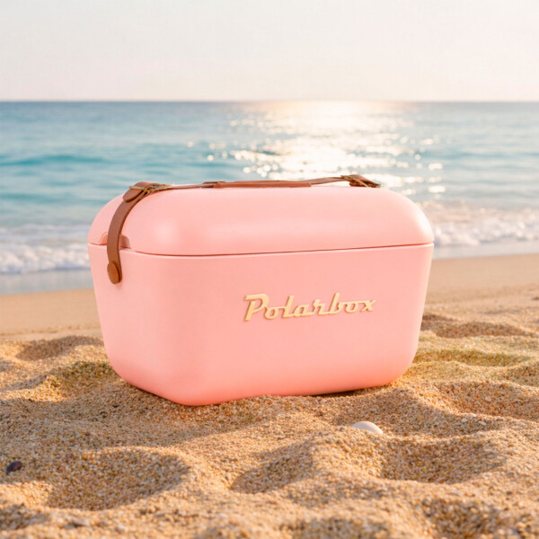 Conservadora Hielera Vintage 20L Litros Latas Hielo Polarbox Color Salmón