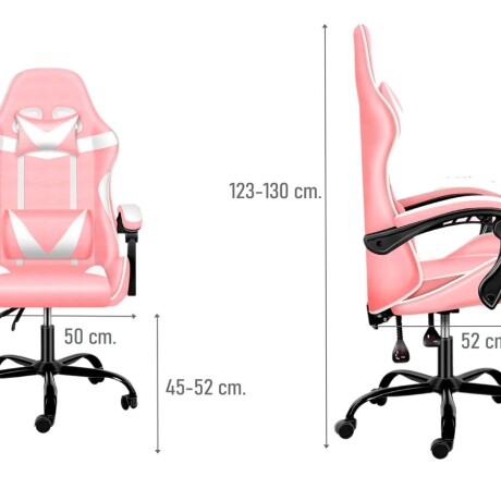 Silla Gamer Lumax Rom Rosa/blanca 001
